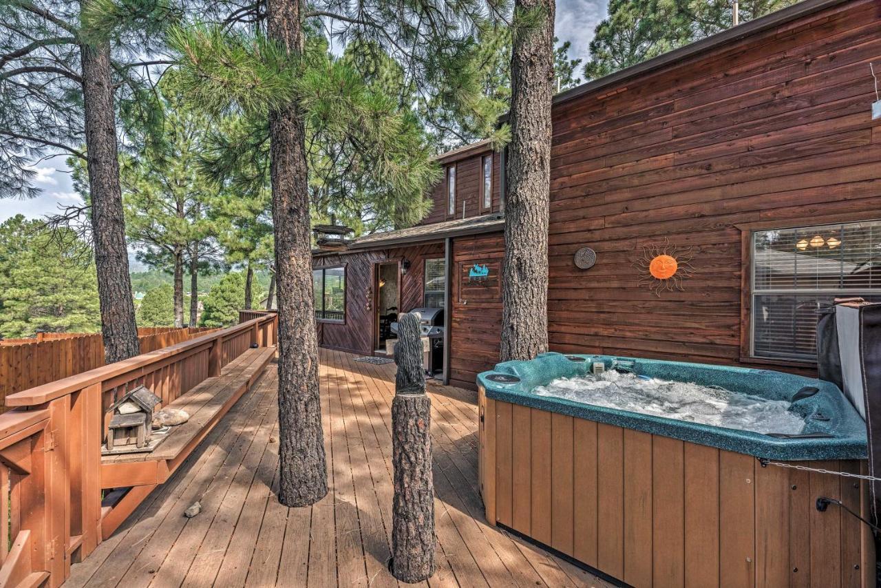 Cozy Ruidoso Cabin With Private Hot Tub And Large Deck Exteriör bild